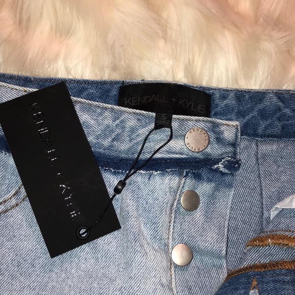 Kendall + Kylie Small Denim Patchwork Skirt, NWT - Picture 4 of 6